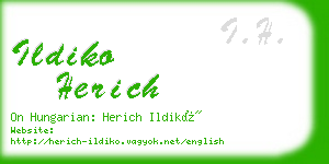 ildiko herich business card